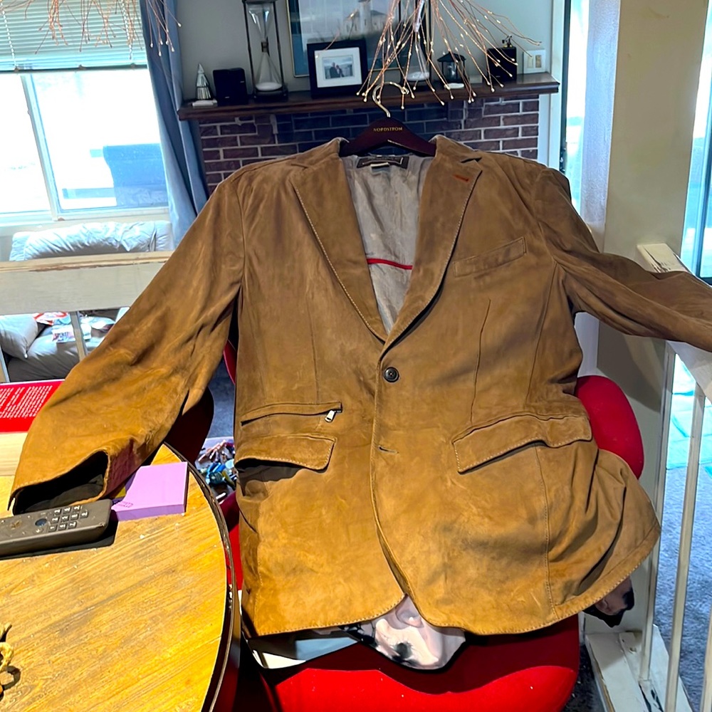 Mens suede blazer